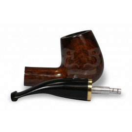 Cachimbo Bertoldi Elite Dourado Natural com Filtro Permanente